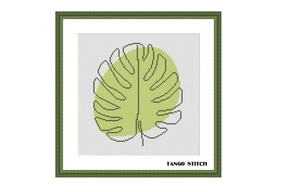 Abstract Green Monstera Cross Stitch Review