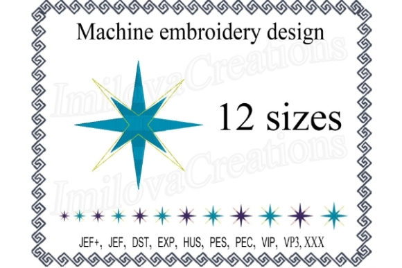Blue and Yellow Star Embroidery: A Charming Gift Idea