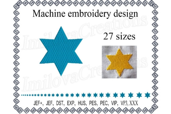 Blue Star Embroidery: A Versatile Design for Apparel