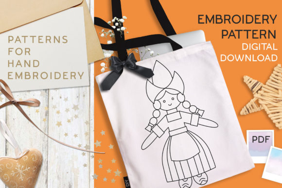 Charming DIY Dutch Girl Embroidery