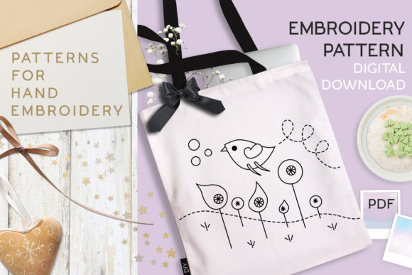 Charming DIY Embroidery Flying Bird