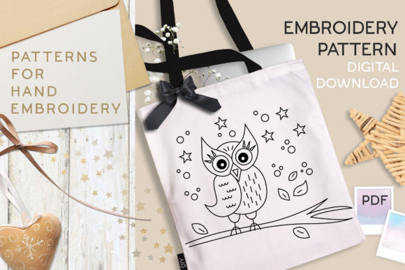 Charming DIY Owl Hand Embroidery Design