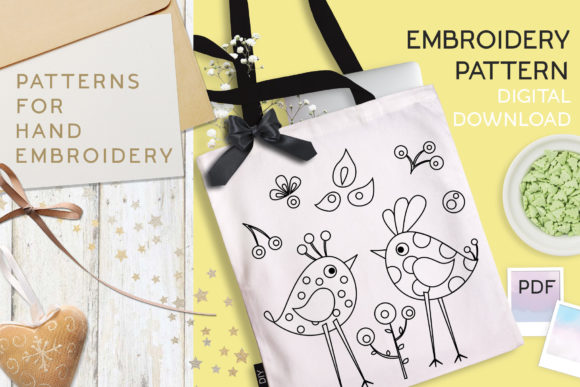 Charming Polka Dots Birds Embroidery for Holiday Cheer