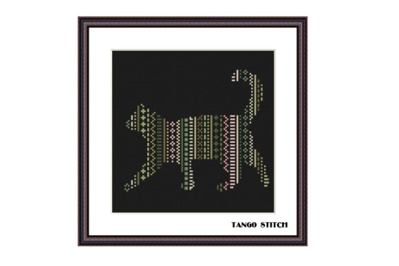 Charming Striped Cat for Cross Stitch Gifts