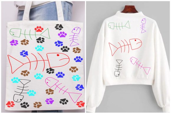 Cute Fish Pattern Embroidery for Business