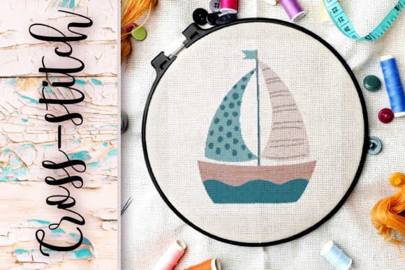 Embroidery Cross-stitch Ship: A Nautical Delight