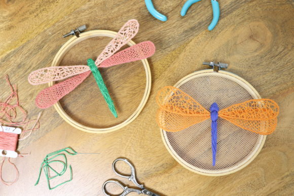 Exploring Wire Frame Embroidery for Apparel