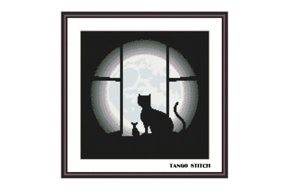 Review: Black Cat, Mouse and Moon Cross Stitch