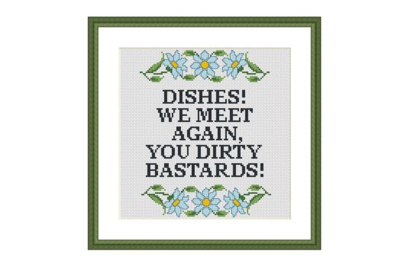 Review of Dishes Funny Kitchen Cross Stitch