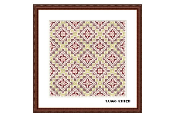 Review of Yellow Cross Stitch Ornament Embroidery