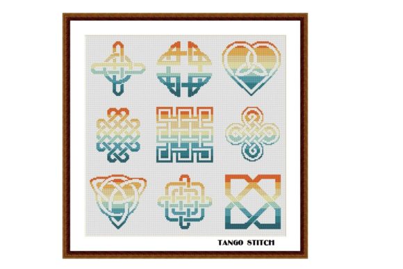 Review: Orange Celtic Cross Stitch Embroidery