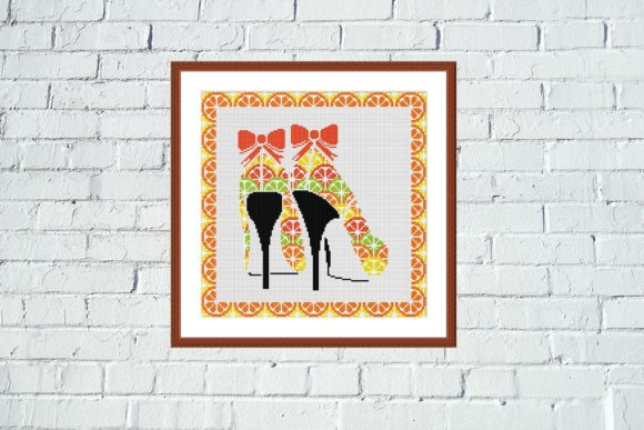 Review: Orange High Heels Geometric Cross Stitch